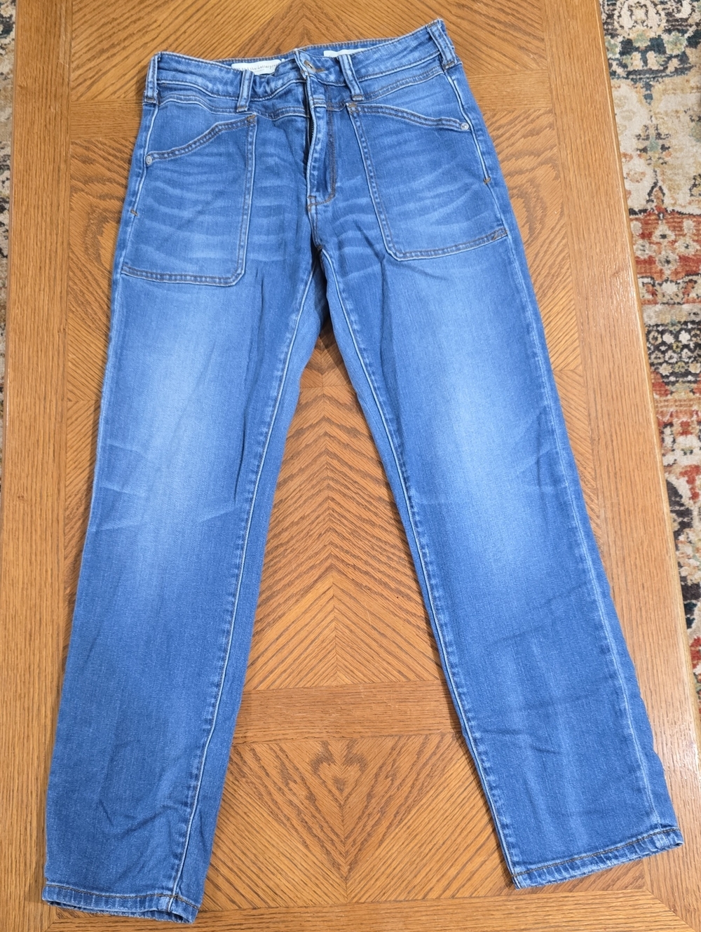 Pilcro And The Letterpress Women's Blue Denim Jeans - Casual Straight Fit